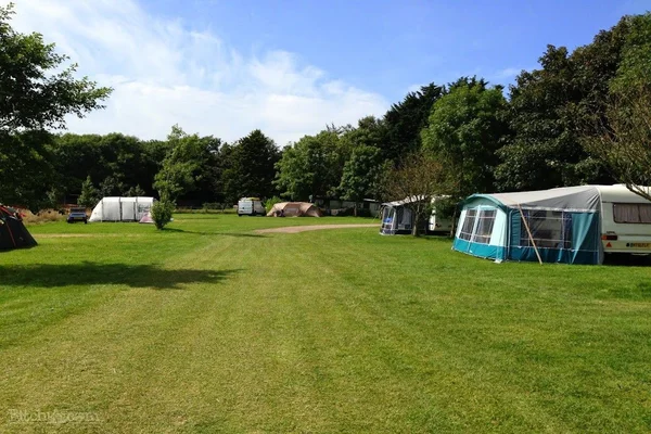 Branscombe Airfield Caravan Site in Branscombe